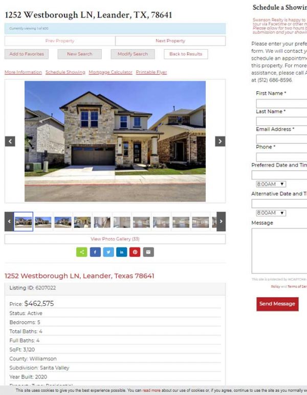 Swanson Realty website with MLS integration  Radish