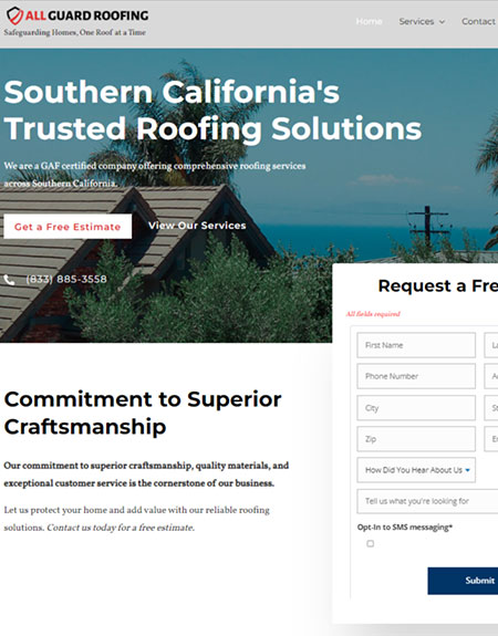 All GUard Roofing homepage